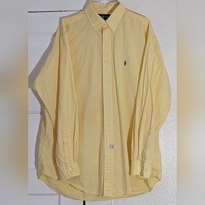 Ralph Lauren Light Yellow Button Down Shirt